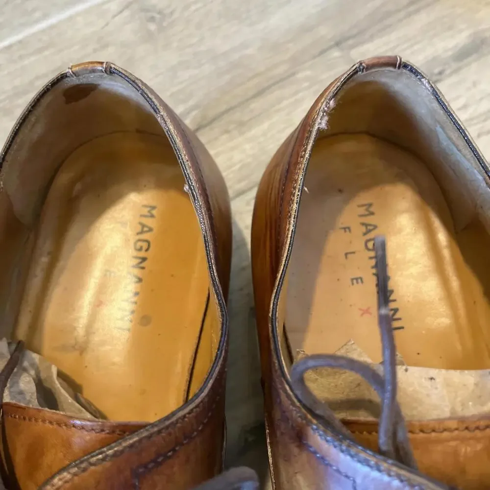 MAGNANNI FLEX MENS DRESS SHOES SIZE US12 MADE IN SPAIN GOOD CONDITION *READ*
